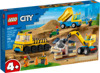 60391: Construction Trucks + Wrecking Ball Crane