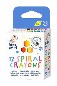 12 Spiral Crayons 10% Beeswax
