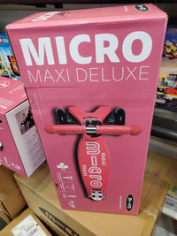 Maxi Deluxe Scooter Pink w/ white lettering