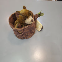 Bear in Tree Stump Puppet
