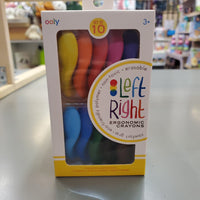 Left:Right Ergonomic Crayons