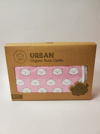 Burp Cloths 5-pack Pink Dreams