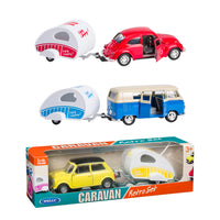 Scale Model Caravan Retro Set