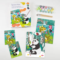 Paint by Numbers: Panda & Leopard