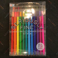 Seriously Fine Felt Tip Markers Set of 36