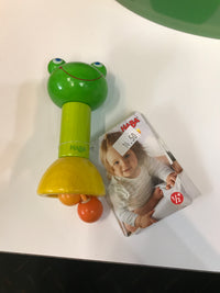 HABA - Wooden Frog Rod Clutching Toy