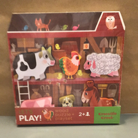 Wooden puzzle farm
