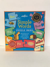 Simple Words Puzzle Pairs