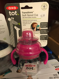OXO tot -Transitions Soft Sprout Cup (pink)