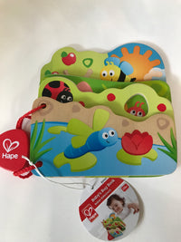 Hape - Baby’s Bug Wooden Book