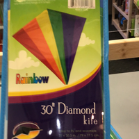 Diamond Kite: 30in Rainbow