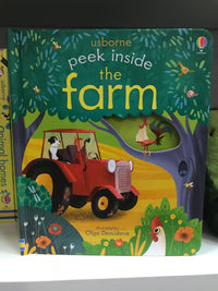 PEEK INSIDE THE FARM - (Usborne)
