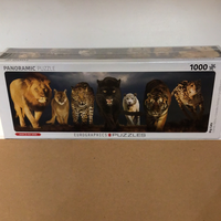 Big Cats- panoramic puzzle