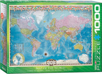 Map of the World puzzle 1000 pc