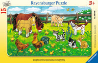 Farm Animals in the Meadow: 15 Pieces