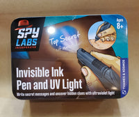 Invisible Ink, Pen and UV light