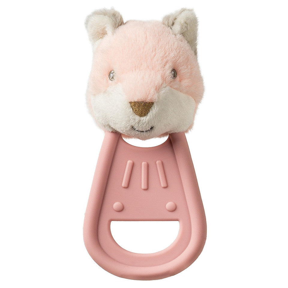 Simply Silicone Teether - pink fox