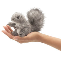 Mini Grey Squirrel Puppet