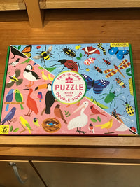 Mudpuppy Two-In-One 100pc Puzzle Bugs & Birds Double Sided