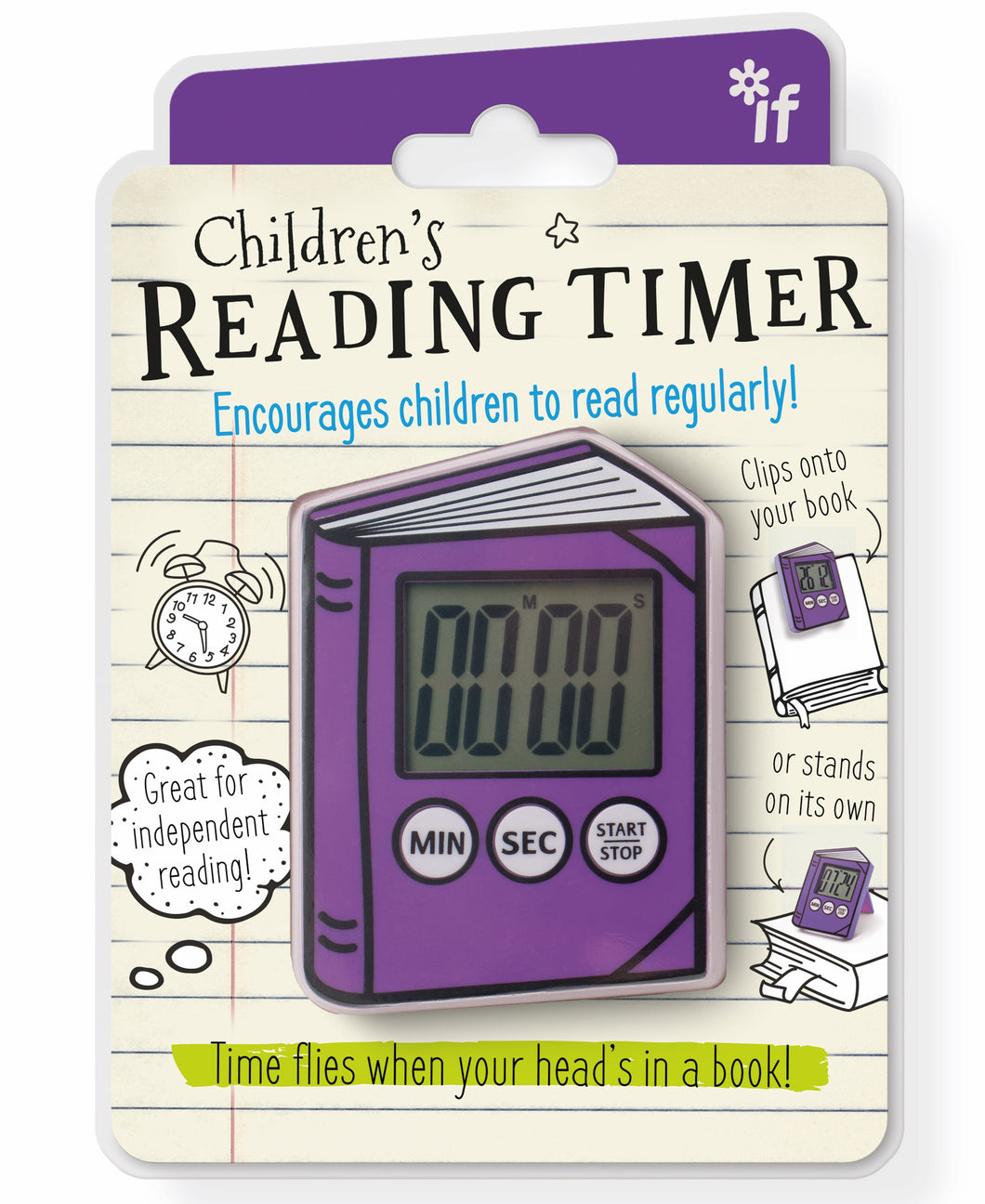 Children's Reading Timer: Purple