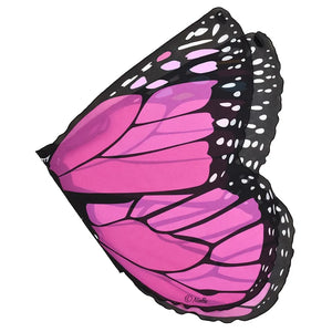 Pink Monarch Fabric Wings