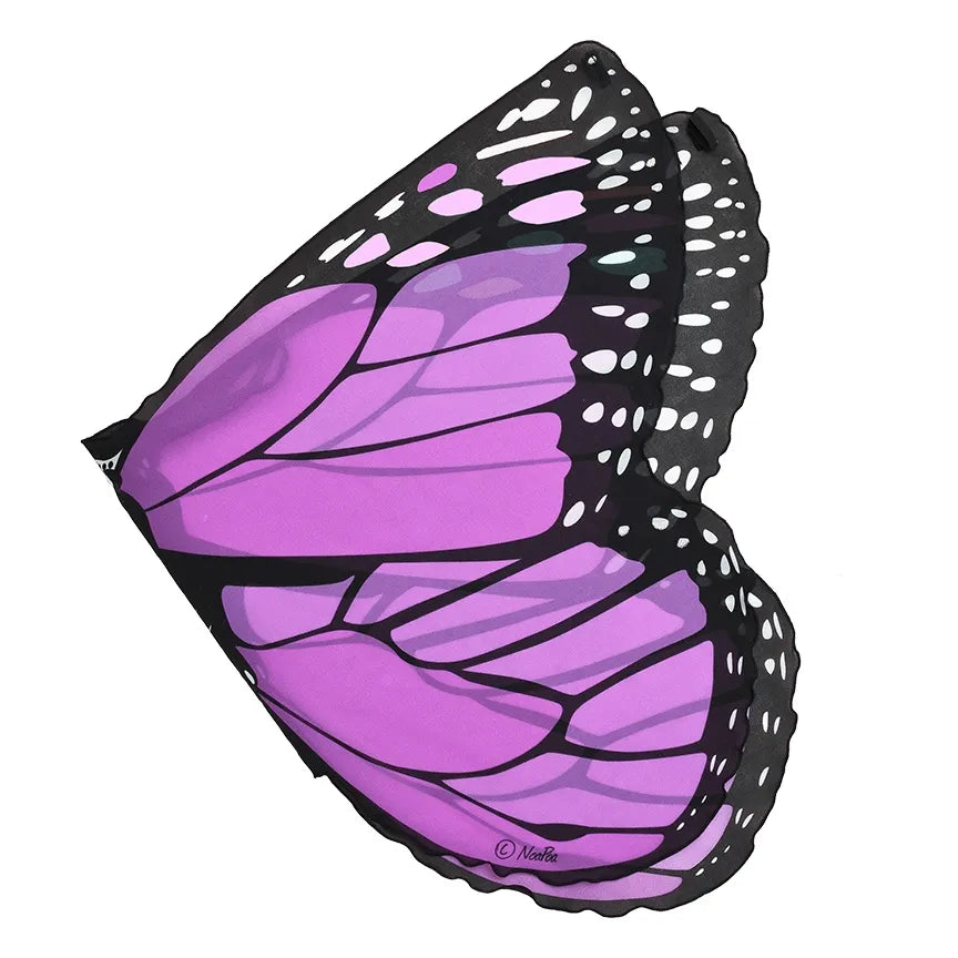 Purple Monarch Fabric Wings