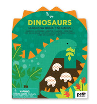 Dinosaurs Coloring Book + Stickers