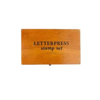 Letterpress stamp set