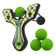 Load image into Gallery viewer, Mischief Maker Slingshot with 4 foam balls.
