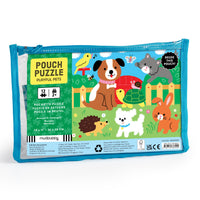 Pouch Puzzle: Playful Pets 12 Pieces