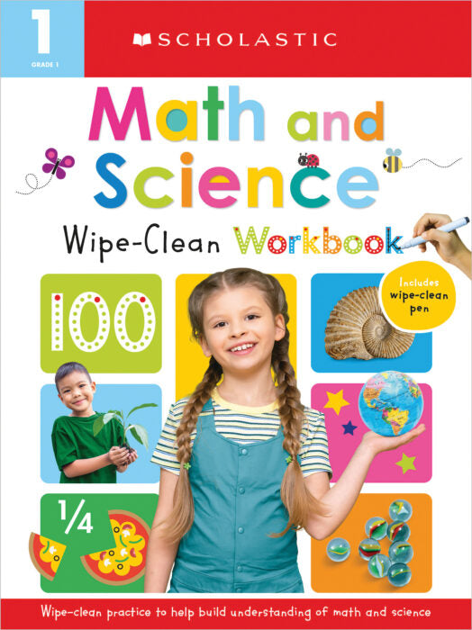 Wipe Clean Workbook: First Grade Math/Science