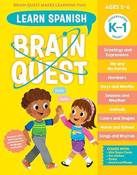 Brain Quest: Learn Spanish K-1 Workbook