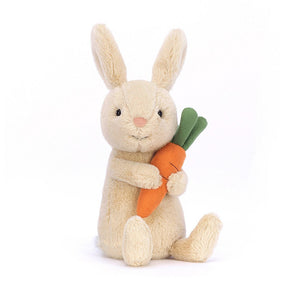 Sm Beige Bunny w/Carrot