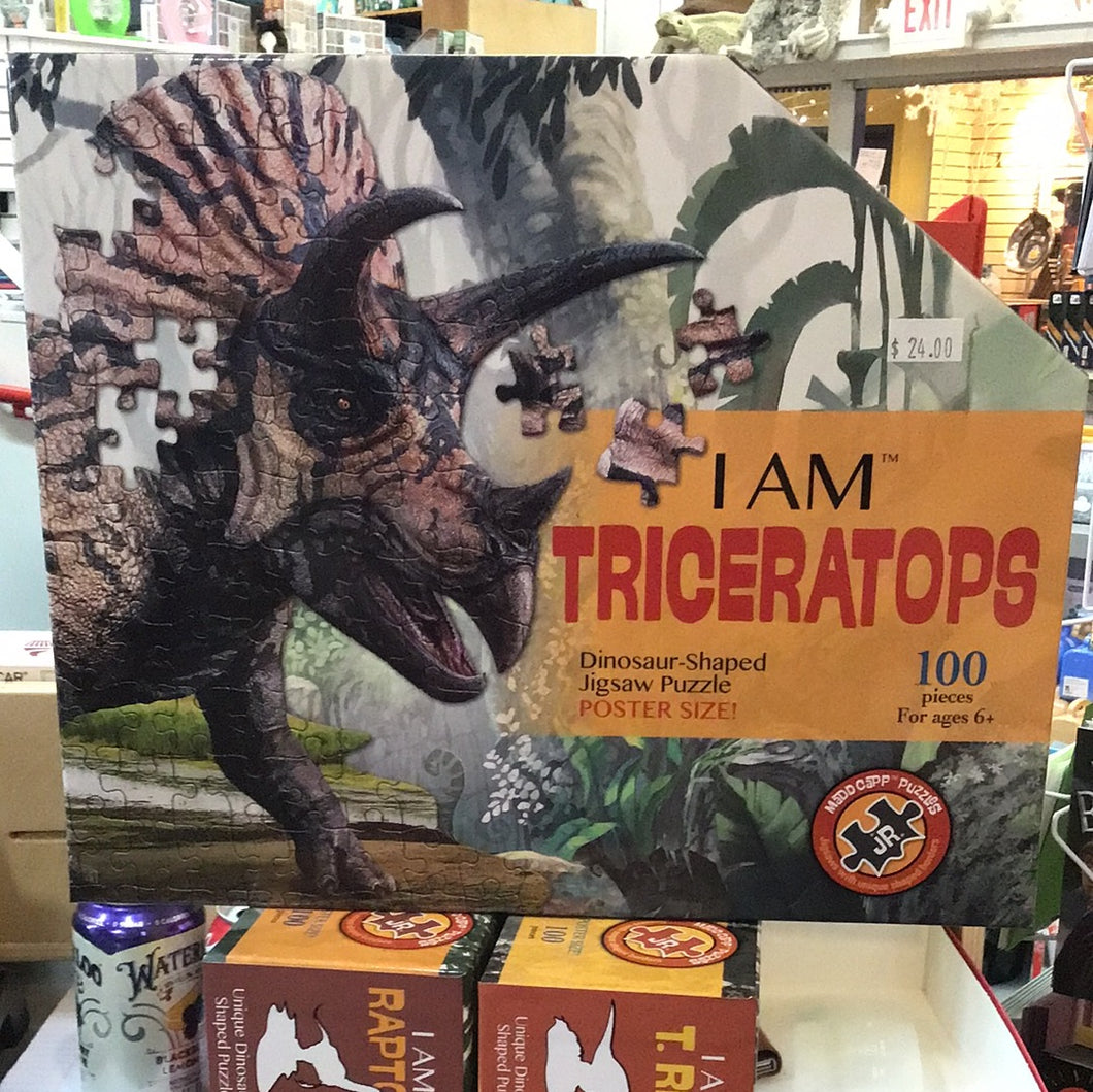I Am Triceratops 100 Piece Puzzle