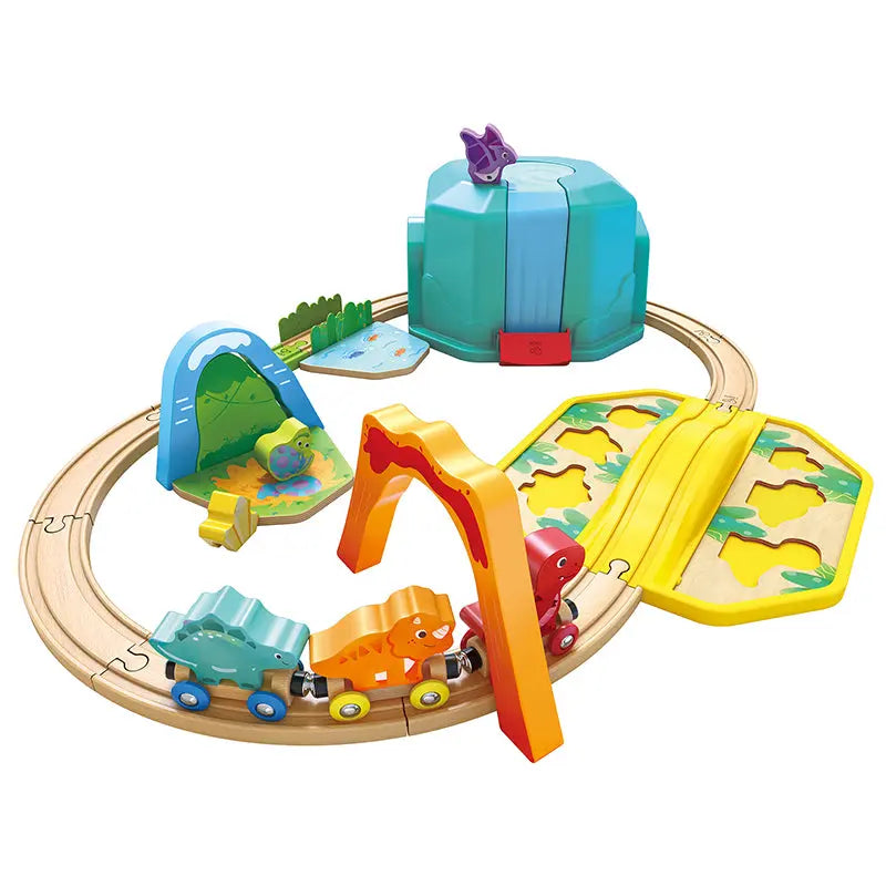 Dinosaur Bucket Train Set - Hape