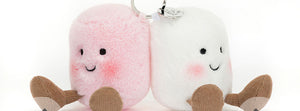 Jellycat I am Amuseable Pair of Marshmallows Bag Charm