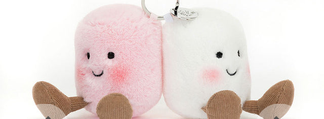 Jellycat I am Amuseable Pair of Marshmallows Bag Charm