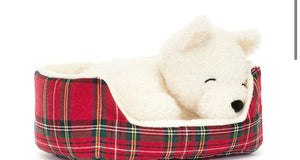 Jellycat I am Napping Nipper Westie