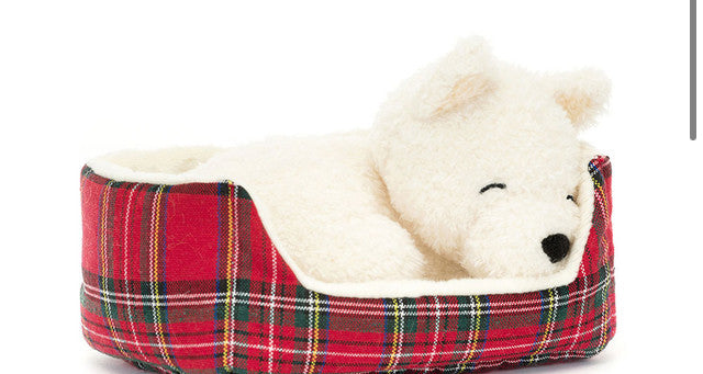 Jellycat I am Napping Nipper Westie