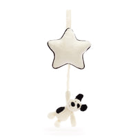 Bashful Black + Cream Puppy Musical Pull