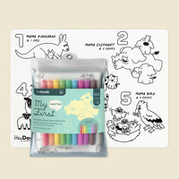 My First Counting Coloring + Doodle Mat