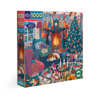 English Cottage Christmas 1000pc