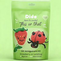 Crochet Kit - Strawberry or Ladybug