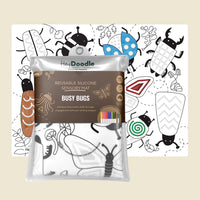 Busy Bugs Sensory Coloring Mat