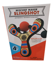 Load image into Gallery viewer, Mischief Maker Slingshot with 4 foam balls.
