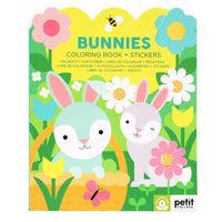 Bunnies Coloring Book & Stickers