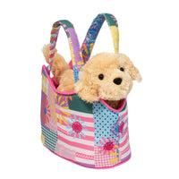 Patchwork Floral Sassy Sak with Pup