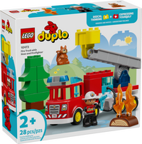 10473: Fire Truck and Hose with Firefighter