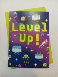 Level Up Birthday Card