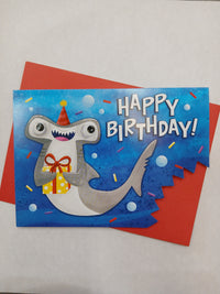 Shark Bite Birthday Card